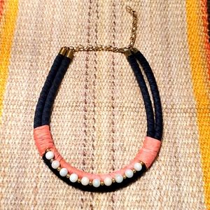 Silk and beads necklace